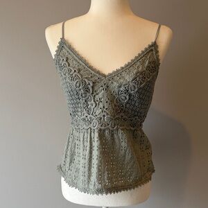 Abercrombie & Fitch Cotton Lace Trim Camisole